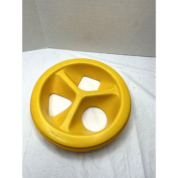 TUPPERWARE Toy Shape Sorter Kids Replacement TOP ONLY MADE IN USA Triangle vtg - Picture 2 of 8